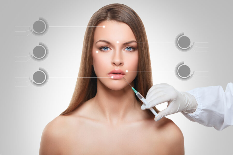 Injections de botox zones du visage